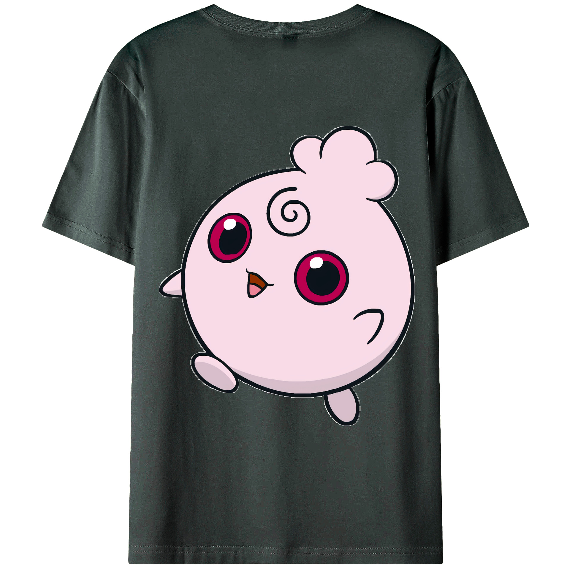 （画像用） ポケットモンスター Pokémon 綿100％ メンズ半袖Tシャツ（バックプリント） 通気性